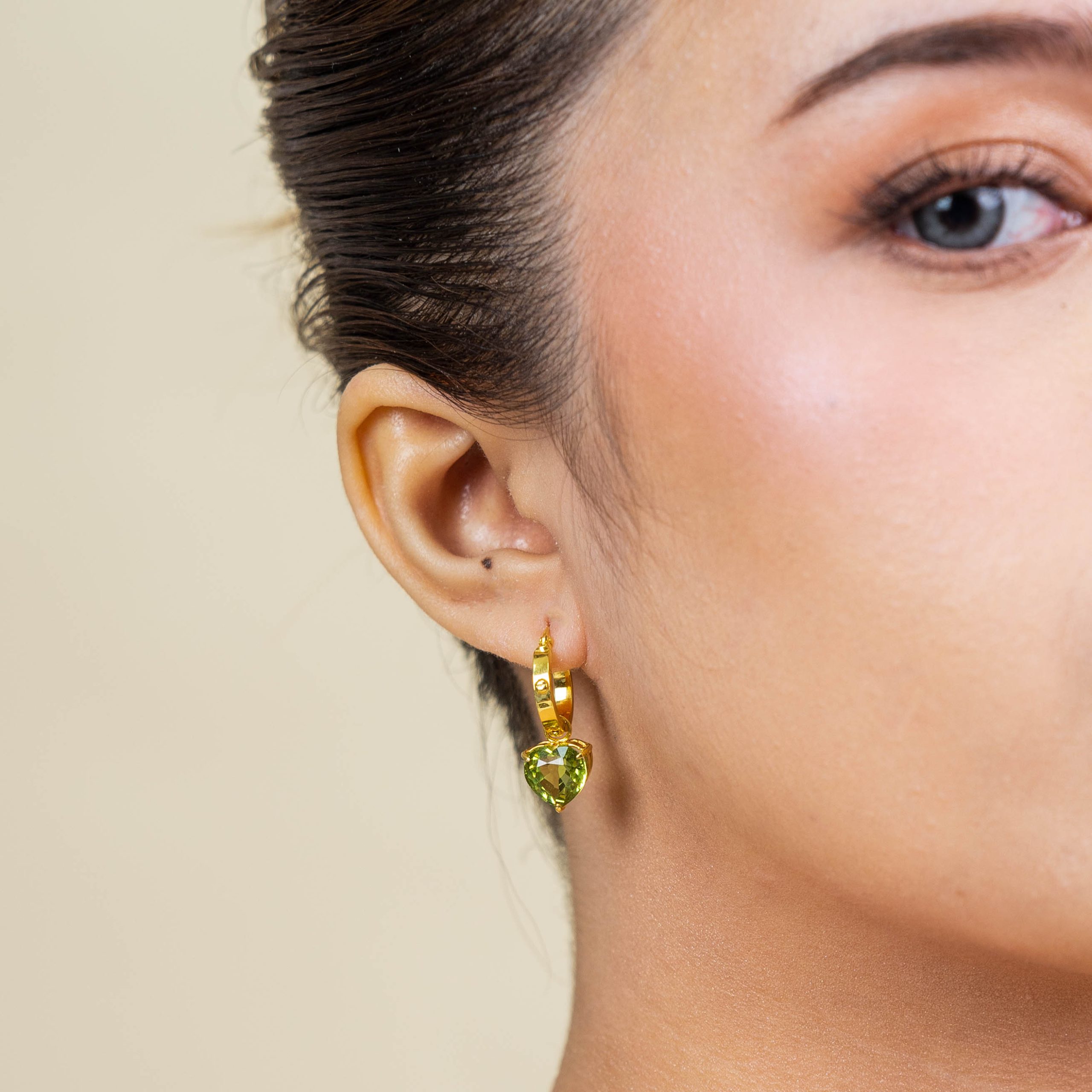 Creolla & Peridot Hoop Earrings - Image 2