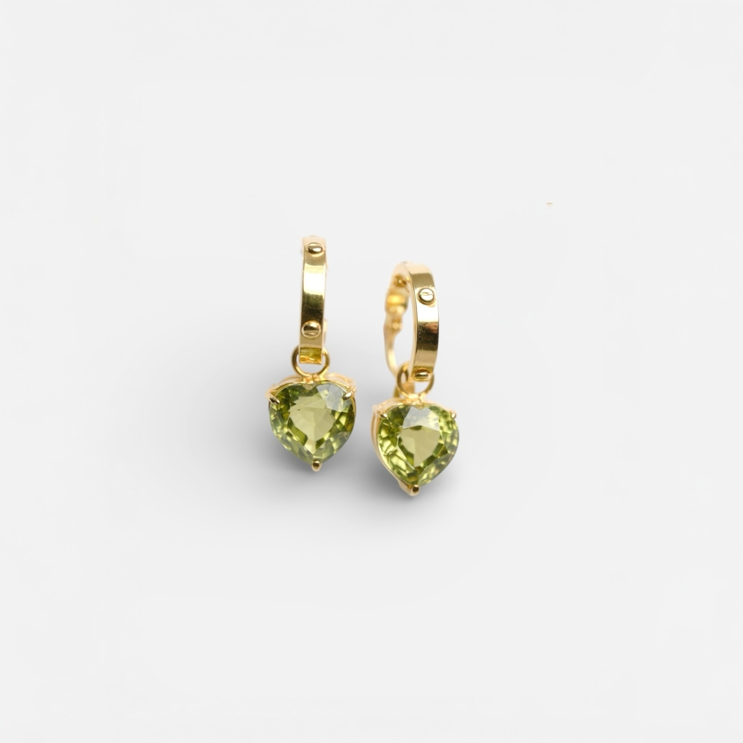Creolla & Peridot Hoop Earrings